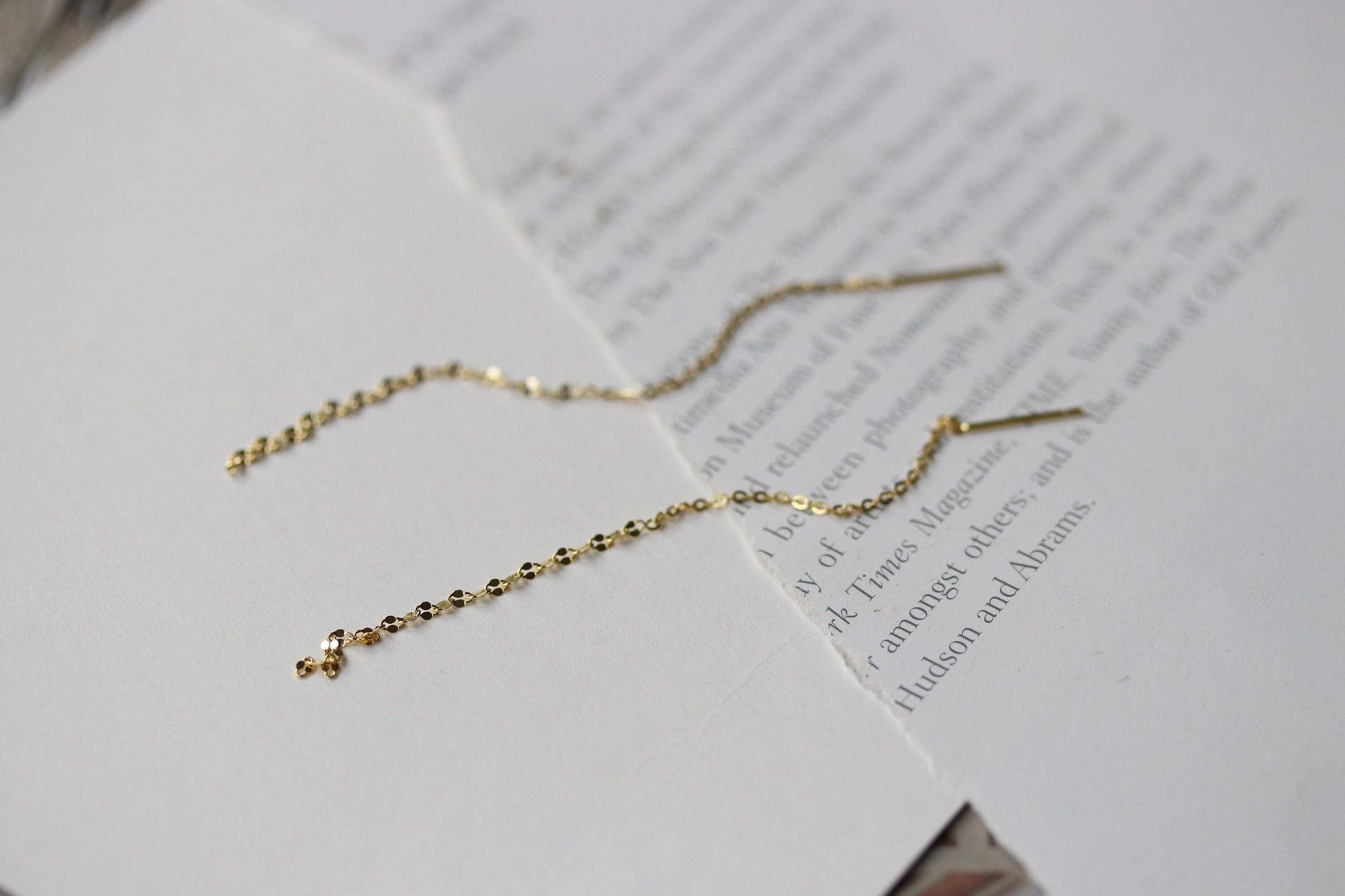 Sterling Silver/Gold Vermeil Long Chain Threader Earrings with tassel dangle drop design, offering a sleek, minimalist look. Perfect for adding elegance and movement to any outfit, these lightweight earrings are available in both sterling silver and gold vermeil